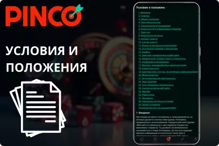 Условия и положения Пинко
